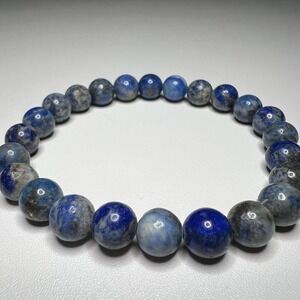 Blue‎ Apatite Bead Bracelet Elastic Stretch